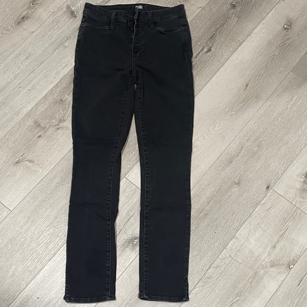 PAIGE Women's Classic Black Skinny Jeans